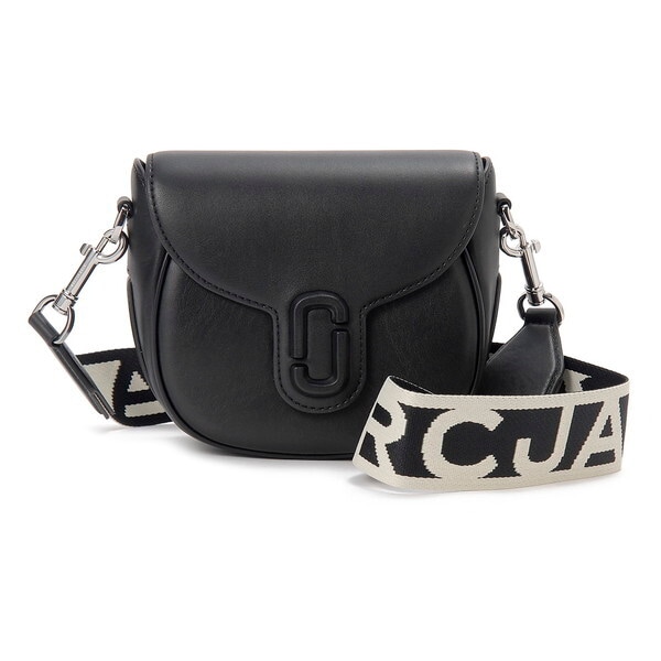 マークジェイコブス ショルダーバッグ ブラック 2S3HMS003H03 001 LEATHER COVERED J MARC SMALL SADDLE BAG BLACK 並行輸入品