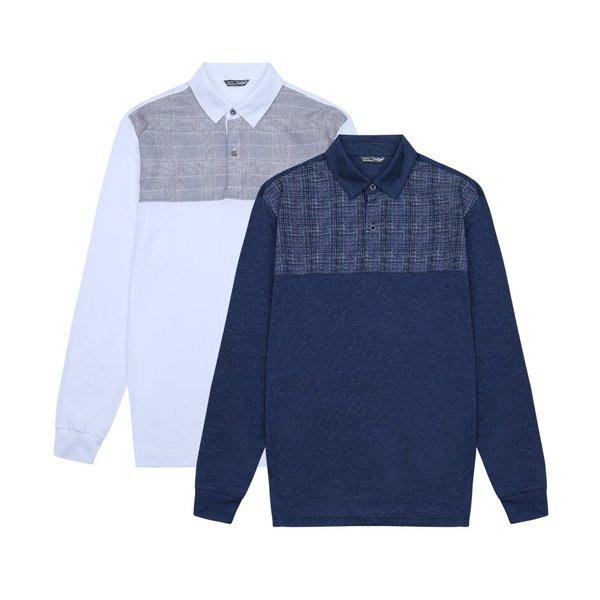 トップウーブン配色Tシャツ CDAA8TS1433