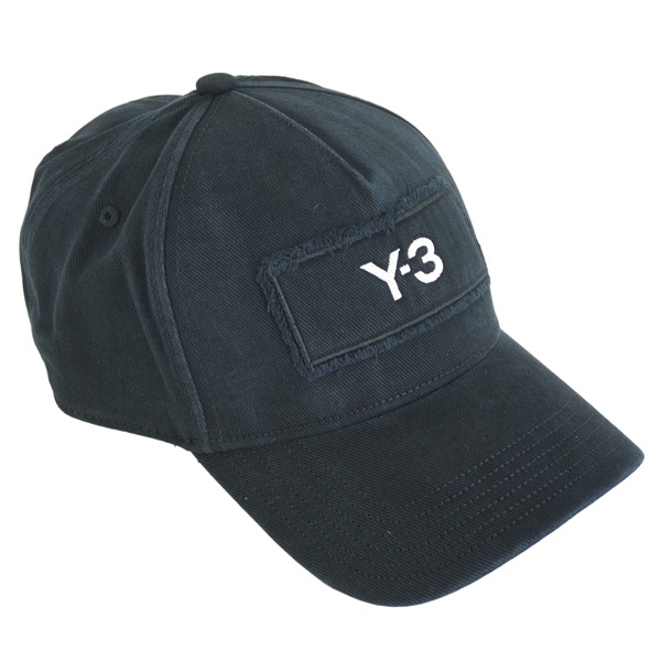 Y-3 ワイスリー RACE CAP/カットオフ加工 刺繍ロゴ キャップ/KE0075 BLACK