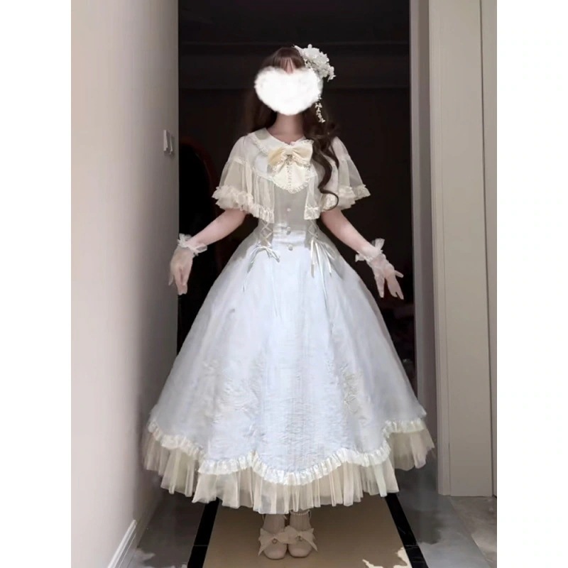 ロリータ 夏の新作重工ロリータウエストマークドレス