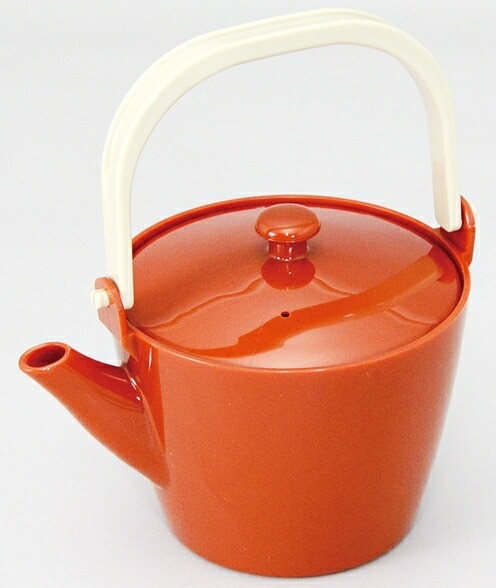 （まとめ買い）どびん（小）朱 1L PCつる 中子付 NS-441 [x3]