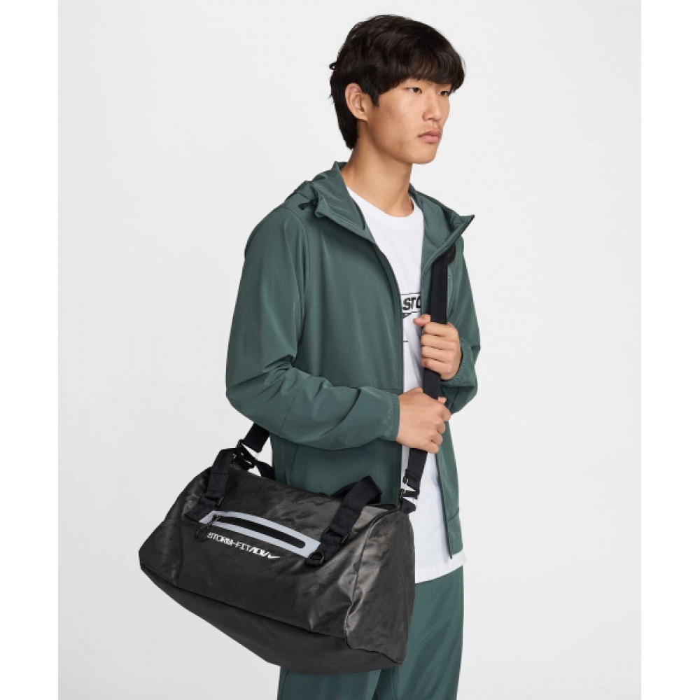 ナイキエレメンタルプロストームフィット ADV ダッフルバッグ (38L) M-ブラック:リフレクトシルバー/ FZ6367-010