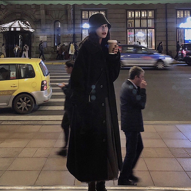 新品 大人気 ラシャコート コート ジャケット レデイース厚手 秋冬 オシャレ 韓国風らしゃ きれいめ 長袖コート ロング丈アウター復古調カジュアルウエア 上品着痩せ