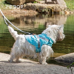 pebt サマーヘドウィッグ 冷感ペット クール胸元犬服 小型犬中型犬用 トラクションベスト