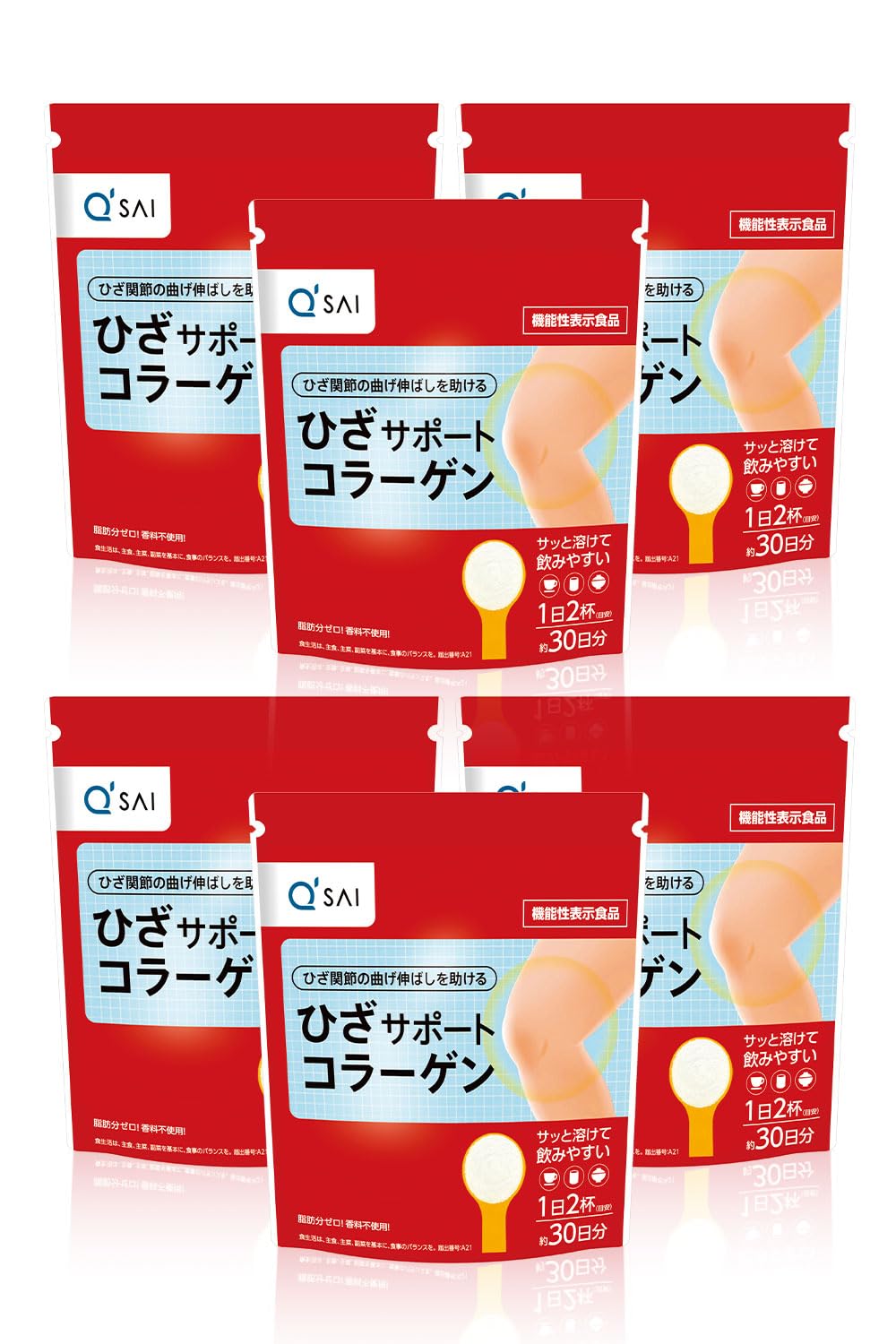 キューサイ ひざサポートコラーゲン 150g 6袋まとめ買い 粉末タイプ 専用スプーン付 機能性表示食品 22,729円