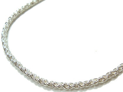 シルバーアクセサリー幅0.3cmメッシュシルバーネックレスチェーン/プレゼント/ギフト/アクセサリー
