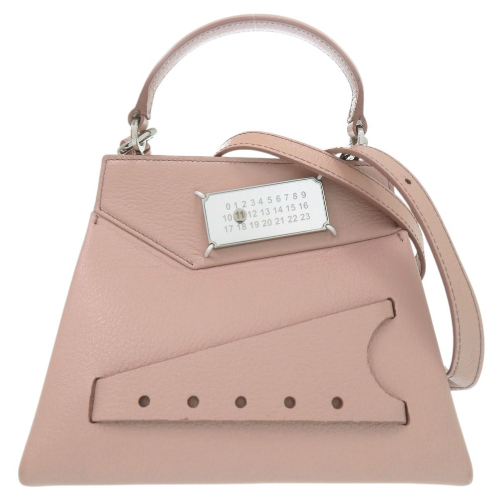 美品 2way ミニバッグ アシンメトリー スモール SNATCHED S56WG0168 ハンドバッグ レザー/レザー ピンク 0819【中古】 レディース