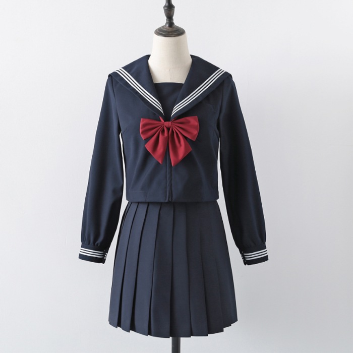 スカート コスプレ 女子高校生 文化祭 コスプレ衣装 学園祭 女子高生 制服 女性 高校生 長袖 黒 8,031円