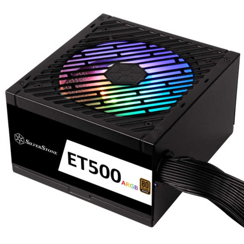 SILVERSTONE　PC電源 ET500-ARGB ［500W /ATX /Bronze］ ブラック　SST-ET500-ARGB
