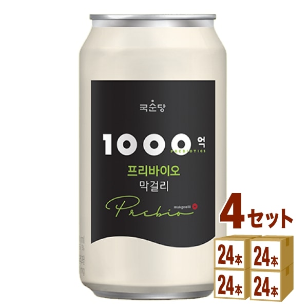 ＢＳＪ（百歳酒Ｊ） 麹醇堂 1000億 プリバイオ マッコリ 350ml 4ケース (96本)
