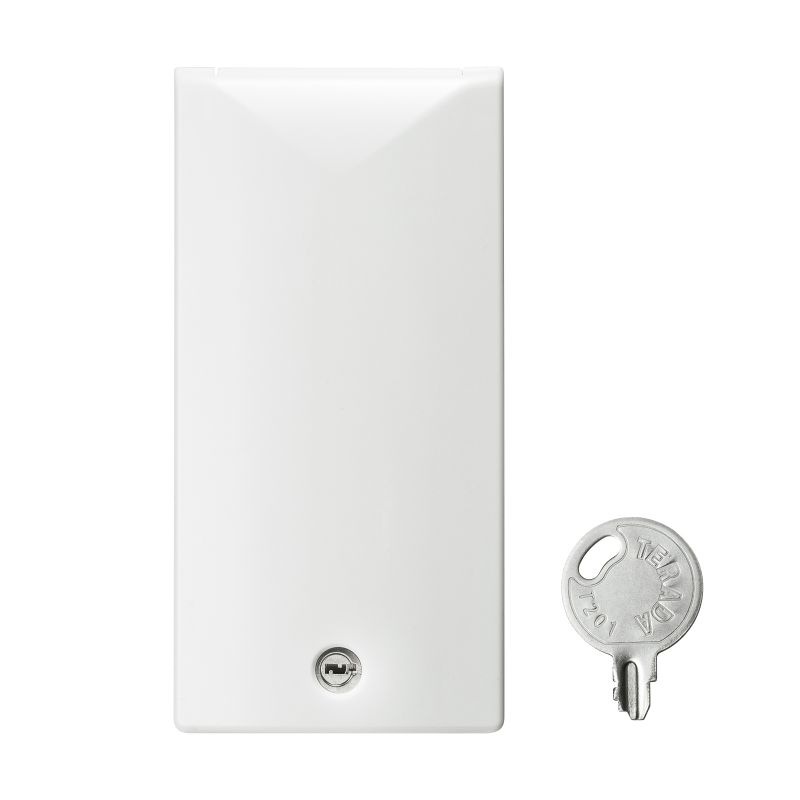 （まとめ買い）鍵付きセキュリティスリムコンセントカバー TAP-KJCV1 [x3]