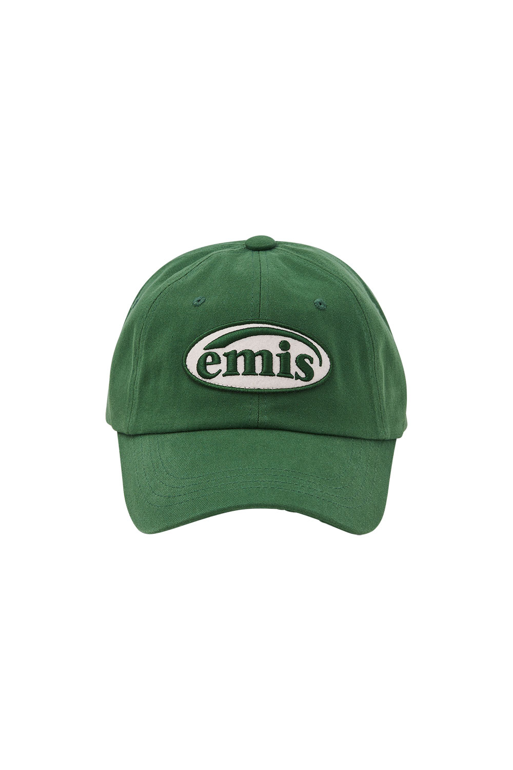 HELLO SUNRISE Washed HS Arch Logo 6Panel Cap Khaki Beige