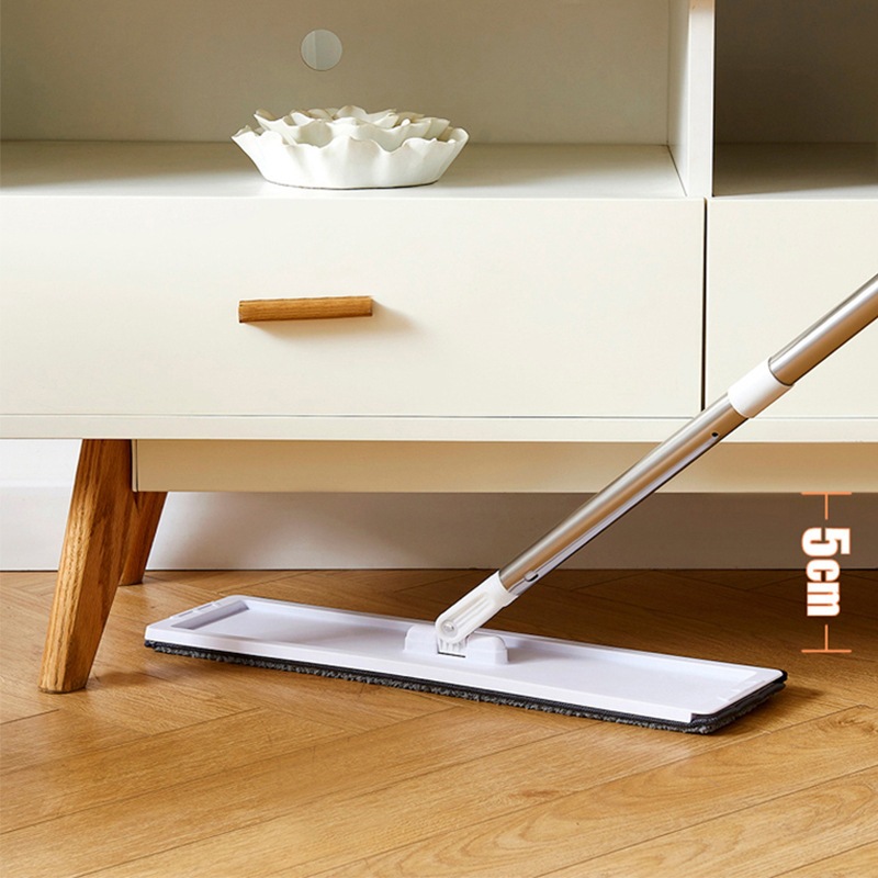 フラットレイジーモップ吸水性ステンレス鋼マイクロファイバー手洗い可能モップ家庭用フロアモップウィークリー