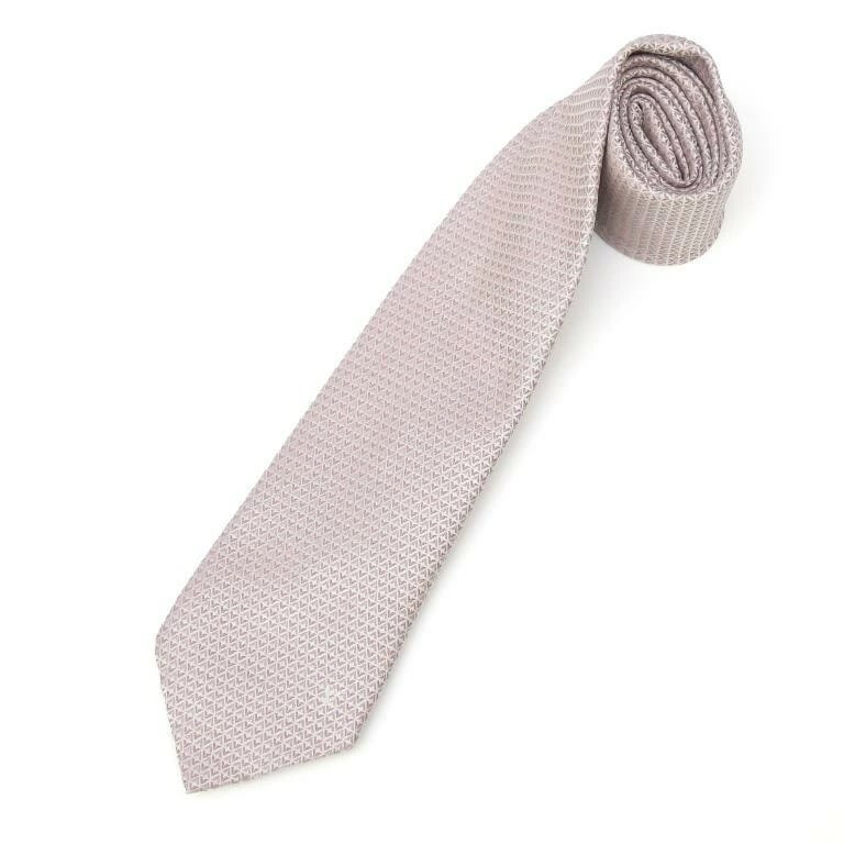 ルイ・ヴィトン LOUISVUITTON ネクタイダイヤモンドブイ8CM M71210 ピンク シルク100％(68934)