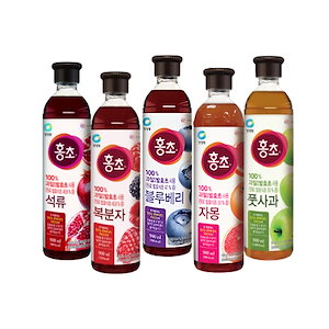 チョンジョンウォン 100%自然発酵酢 900ml x 2P 3種択1 韓国 売り上げNo.1 健康 酢