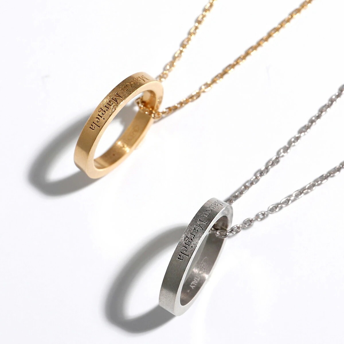 MAISON MARGIELA 11 メゾンマルジェラ ネックレス SM1UU0035 SV0158 レディース ロゴ リング チェーン アクセサリー シルバー925 カラー2色