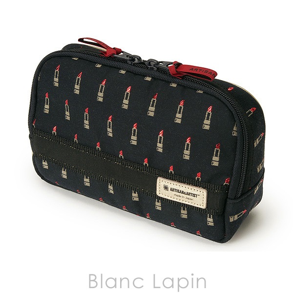 アルティザン＆アーティスト ARTISAN＆ARTIST スロープシェイプポーチ 8WP-LI110H ヴァリアントルージュ #ブラック [139578]