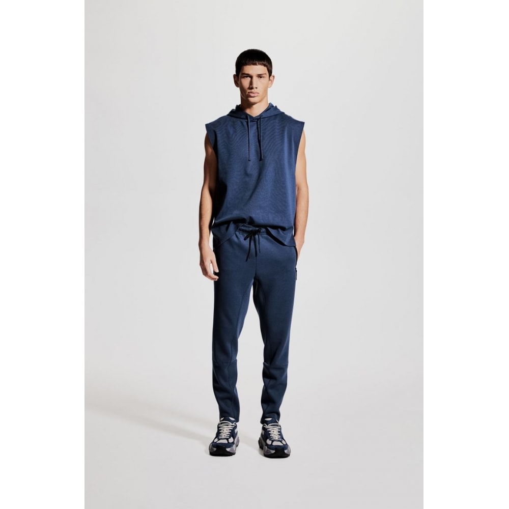 H&M スポーツジョガーパンツスリムフィットドライムーブダークブルー