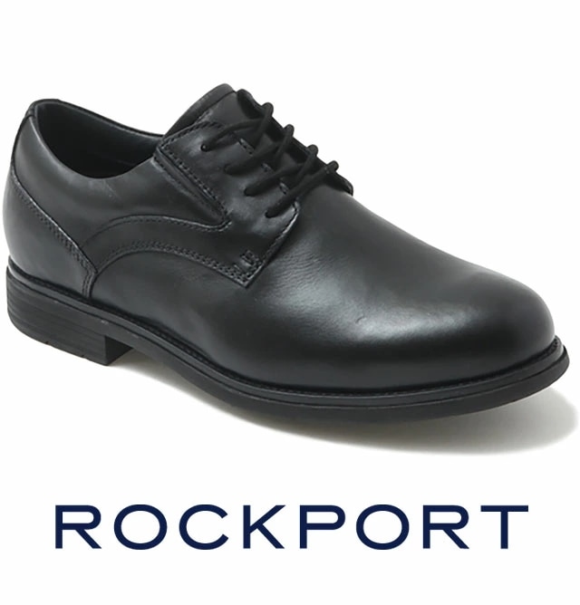 ロックポート クラシックドレス ウォータープルーフ プレーン トゥ メンズ 靴 防水 ビジネスシューズ 本革 紳士靴 黒 外羽根 プレーントゥ 革靴 ブラック 通勤 ROCKPORT ML0033 送 11,088円