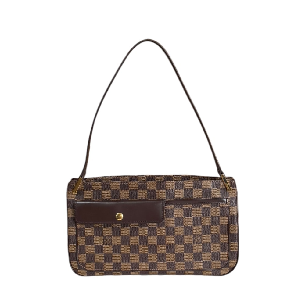 ルイヴィトン オーバーニュ ダミエ ショルダーバッグ ダミエキャンバス N51129 ブラウン LOUIS VUITTON 中古 美品