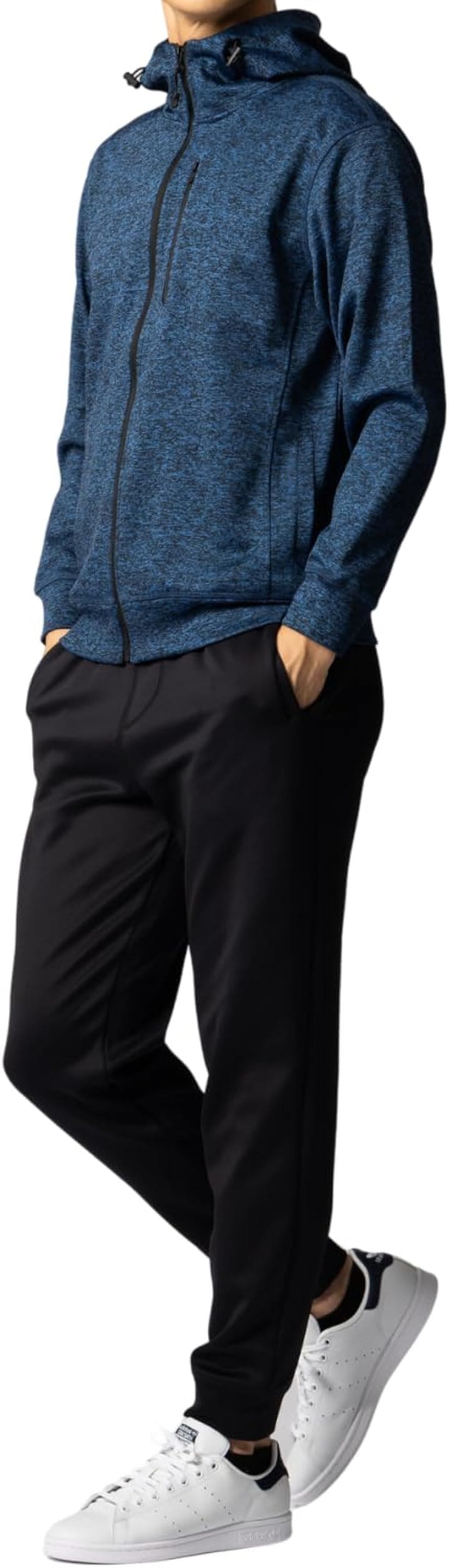 ジャージ メンズ 上下セット 長袖 おしゃれ セットアップ トレーニングウェア ランニングウェア スポーツ かっこいい ルームウェア 大きいサイズ カジュアル( ネイビー, XL)