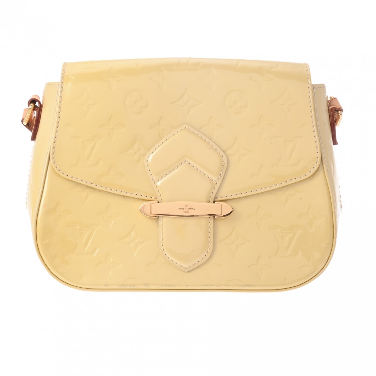 モノグラムヴェルニ ベルフラワー PM ブロンコライユ M91731 レディース モノグラムヴェルニ ショルダーバッグ Bランク 中古 銀蔵