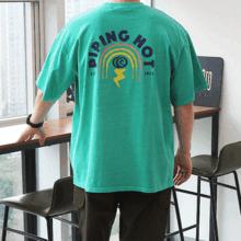 WML ピグメント ピーピングホット ナ염 半袖Tシャツ