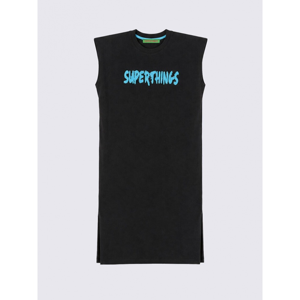 スーパーシングスショルダーパッドノースリーブドレス (2 COLOR)