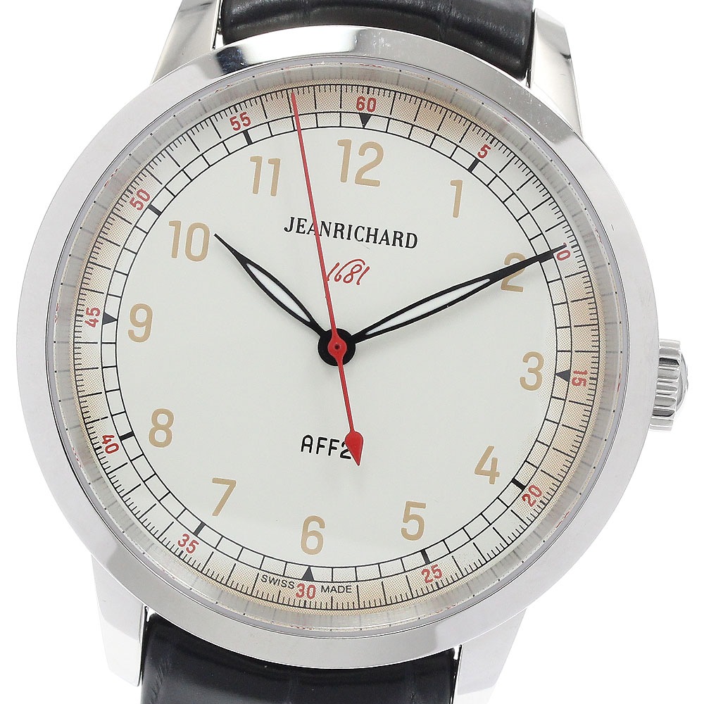 ジャンリシャール JEANRICHARD 60300-11-711-AA6 ロンド 1681 自動巻き メンズ 極美品 _937412【中古】