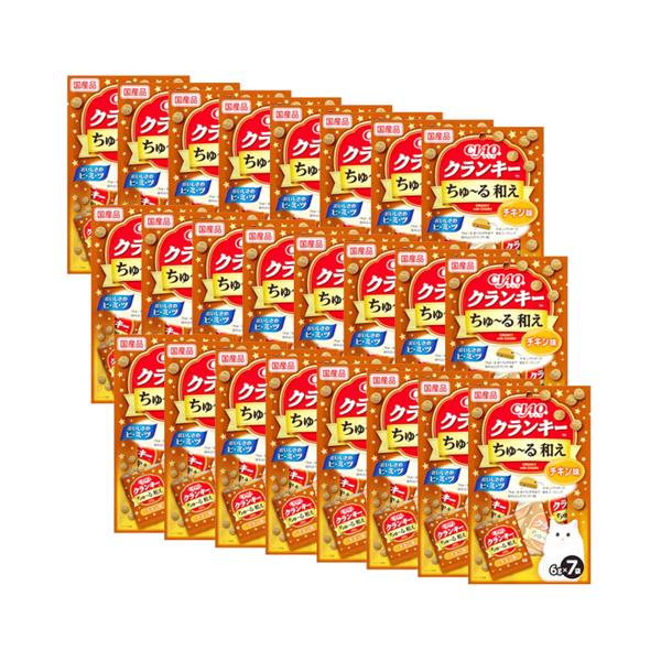24個セット チャオ クランキー ちゅーる和え チキン味 6g×7袋 CIAO