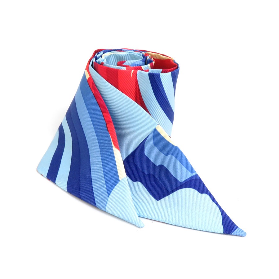 エルメス HERMES スカーフ ツイリー シルク マルチカラー レディース h30191f