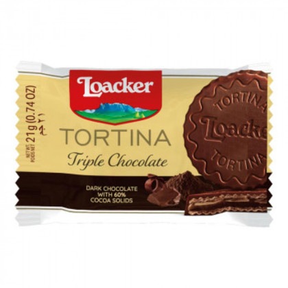 トルティーナ トルティーナ トリプルチョコレート 1P 21g 144個セット 0806-00016
