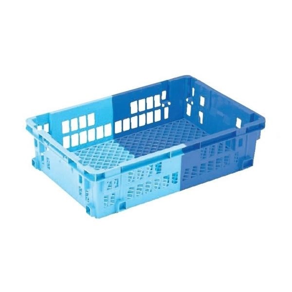 5個セット 業務用コンテナボックス/食品用コンテナー NF-M43 ダークブルー/ブルー 材質：PP