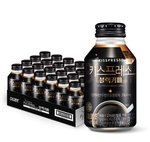 キスプレッソブラックコーヒー275ml x 24個