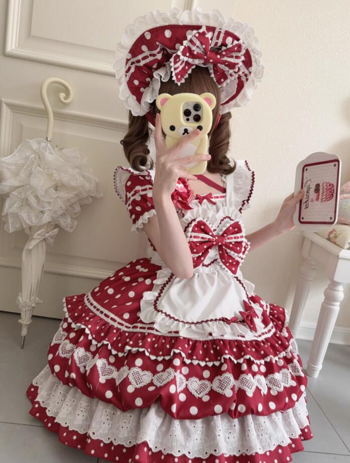 102【新作登場 最安値】 ロリータ メイド服ワンピース　 ゴスロリ コスプレ メイド服 コスチューム 文化祭 学園祭 衣装 仮装 ハロウィン おすすめ 可愛い 日常　写真　舞台　花嫁　洋