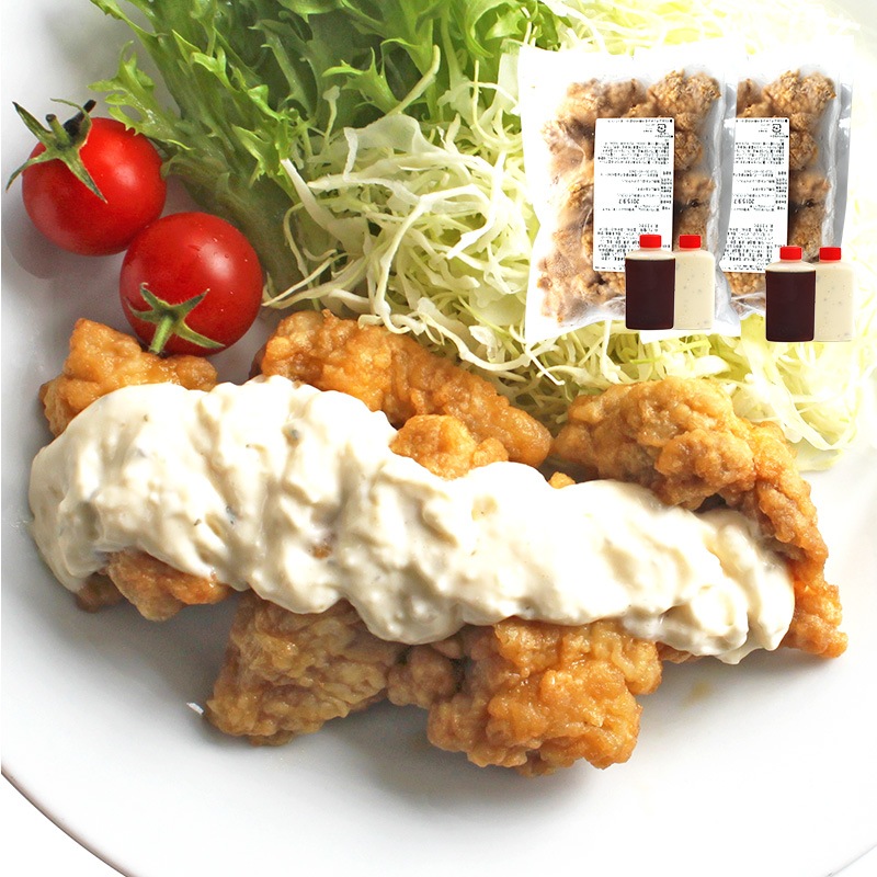 宮崎県産鶏もも肉のチキン南蛮1kg!!!（500g2パック）たっぷり10人前!!