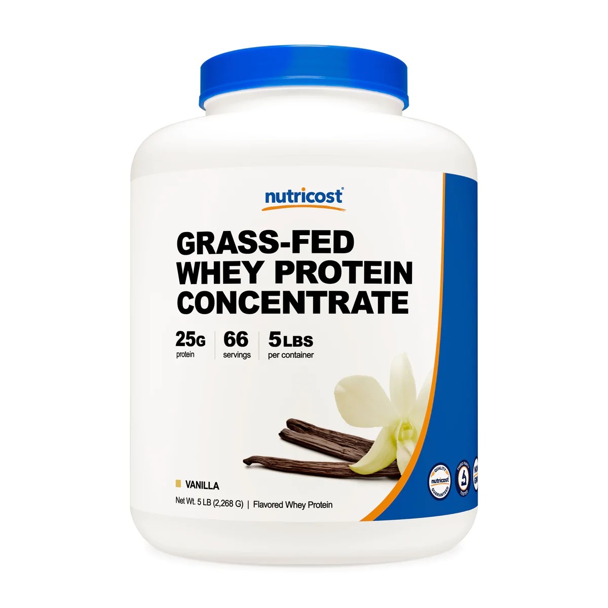 [USA] Nutricost ニュートリコスト Grass-Fed Whey Protein Concentrate Powder Vanilla (5 LB) 16,625円