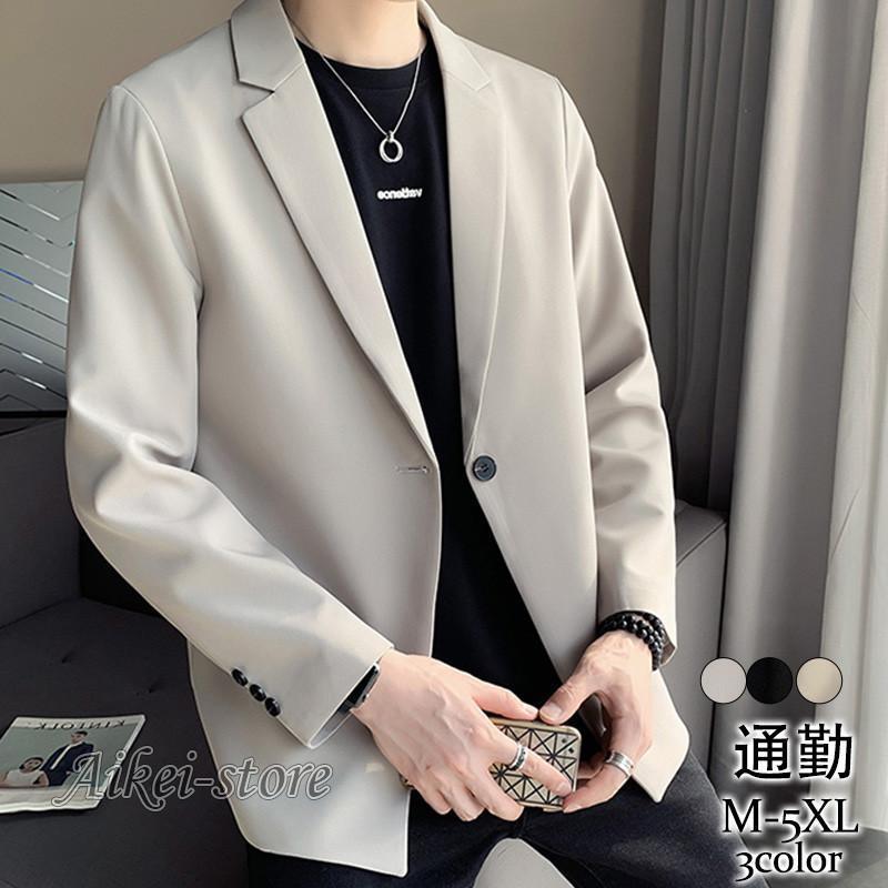 新作 テーラードジャケット メンズ スーツジャケット ブレザー 長袖 ビジネス スリム アウター 着痩せ 紳士服 通勤 おしゃれ オールシーズン