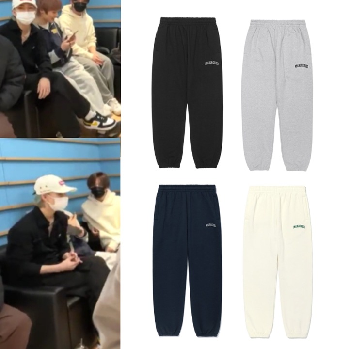 [Stray Kidsヒョンジン着用] VARSITY SWEAT PANT 起毛 /NONE 起毛