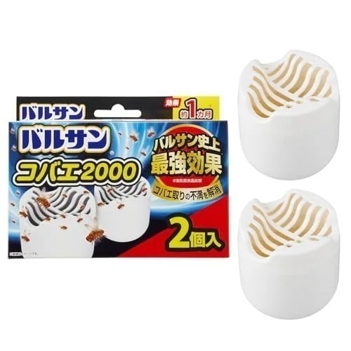バルサン史上最強効果 コバエ2000 (2個入) / 効果約1ヶ月 / 乳酸菌・果実・お酢のトリプルパワー/主張しないシンプルデザイン