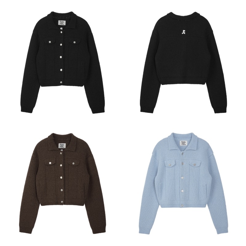 【REST&RECREATION】 KNIT TRUCKER JACKET : 3COLORS