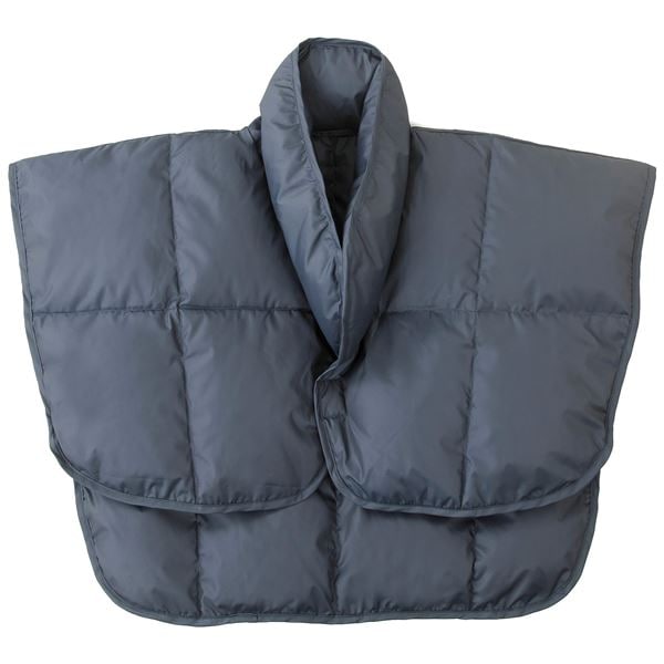 あったか羽毛 肩当て/寝具 (ネイビー 単品) 前身丈約40cm 洗える 軽量 ダウン使用 (ベッドルーム 寝室) 4,550円