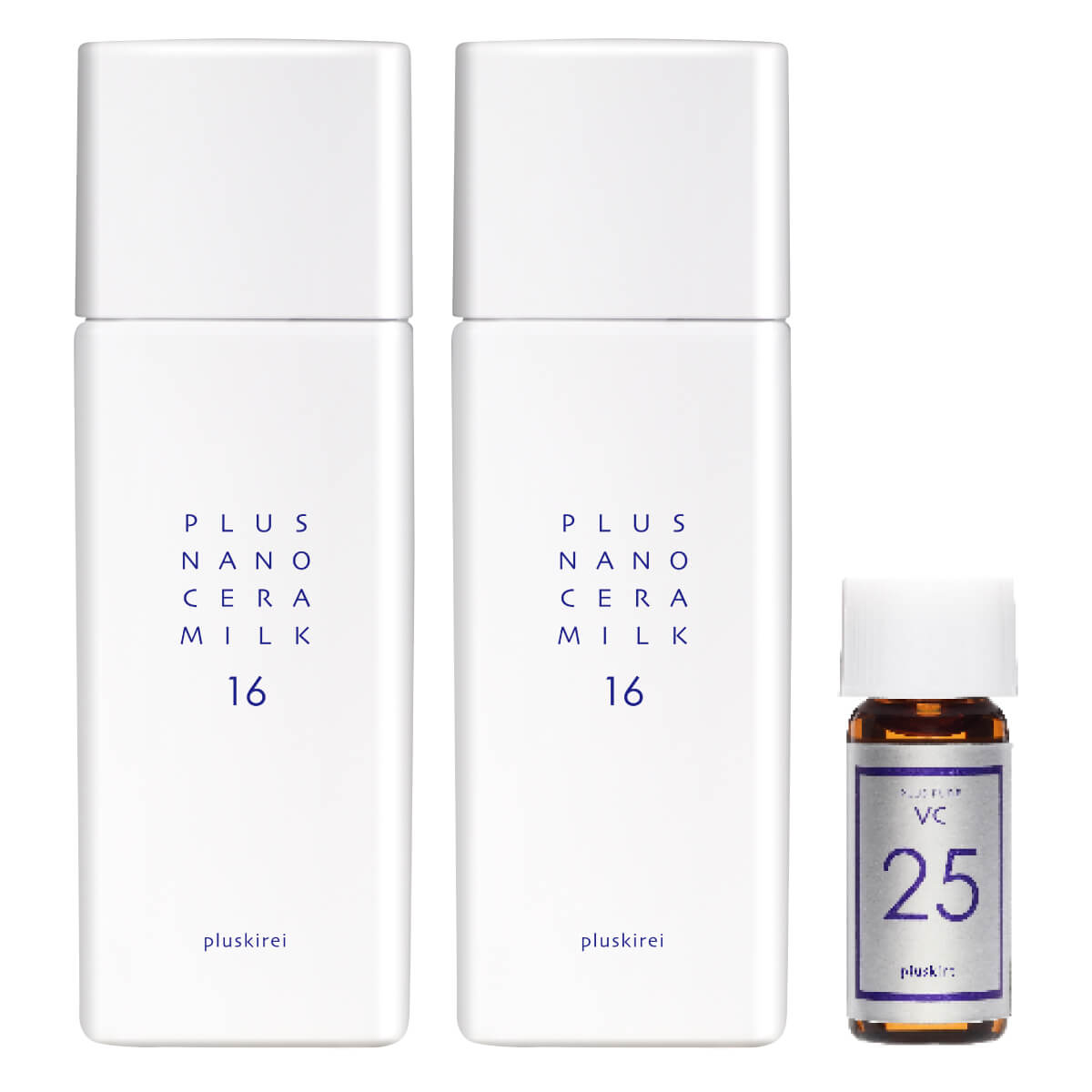 セラミド 高濃度16% 乳液 ナノエマルジョン プラスナノセラミルク16 60mL 2本 ピュアビタミンC 25% VC25ミニ