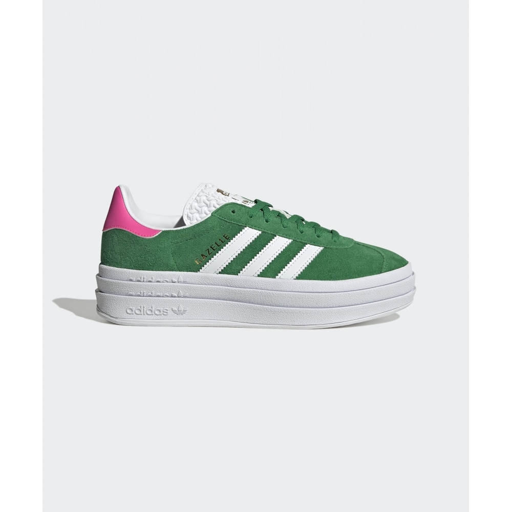ADIDASガゼルボールドW - グリーン：ピンク/ IG3136