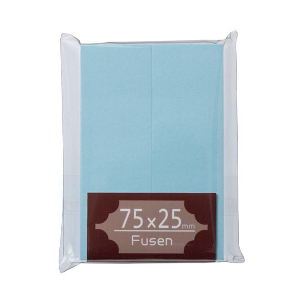 （まとめ） TANOSEE ふせん 75x25mm 空 1パック（2冊） [x50セット]