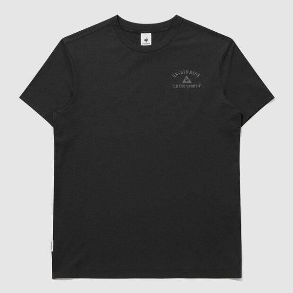 ユニ エッセンシャル 르프레쉬 スモールグラフィック半袖Tシャツ (QR123LRS12_BLK)