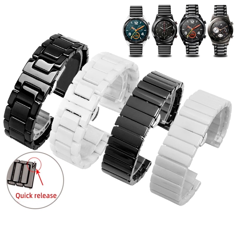 Huawei Watch Gt2 3 46mm,20mm,22mm,ステンレススチール製時計ストラップ,スマートブレスレット,女性と男性のためのサムスンギャラクシー3,4,5