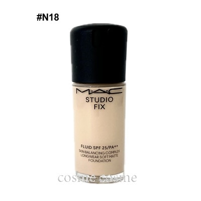 MAC マック スタジオ フィックス フルイッド SPF25 PA++ 30ml #N18(0773602643554)