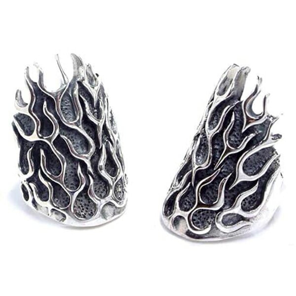 バーニングトライバルリング 10号-16号 選べる 火炎 指輪 シルバー925 刻印あり プレゼント 男性 女性 本物の銀 親指 人差し指 中指 薬指 小指 sr00000842-xx