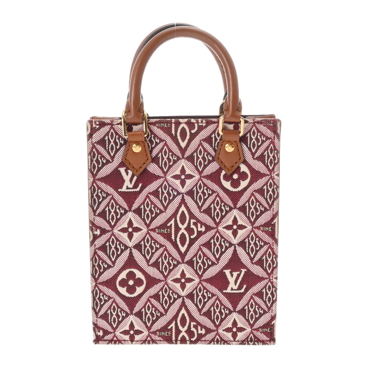 モノグラム SINCE 1854 プティット サックプラ 2WAY ボルドー M69846 レディース キャンバス ハンドバッグ Bランク 中古 銀蔵